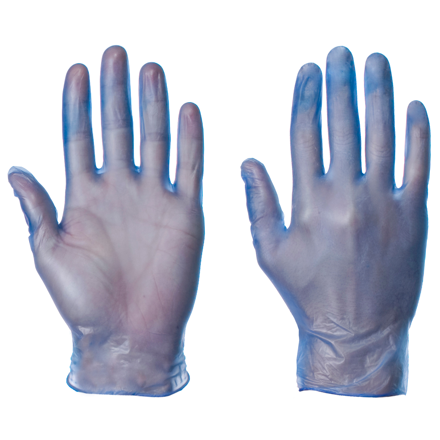 Vinyl Gloves - Powdered - Blue - Small