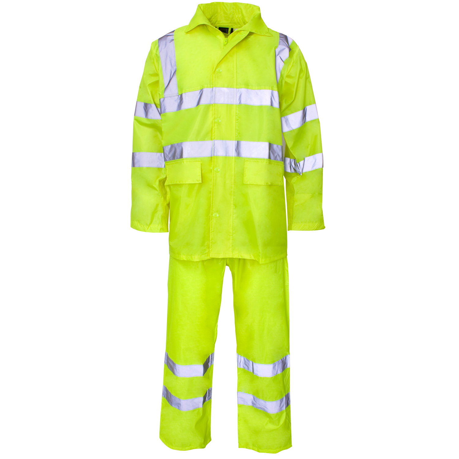 Polyester/PVC Hi Vis Rainwear - Rainsuit