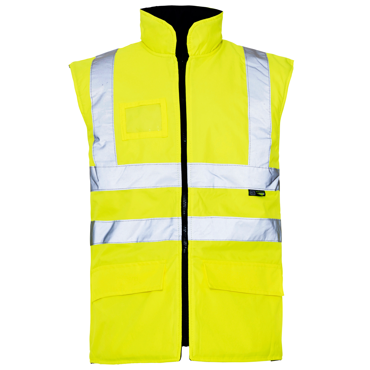 Supertouch Hi Vis Yellow Breathable Interactive Bodywarmer