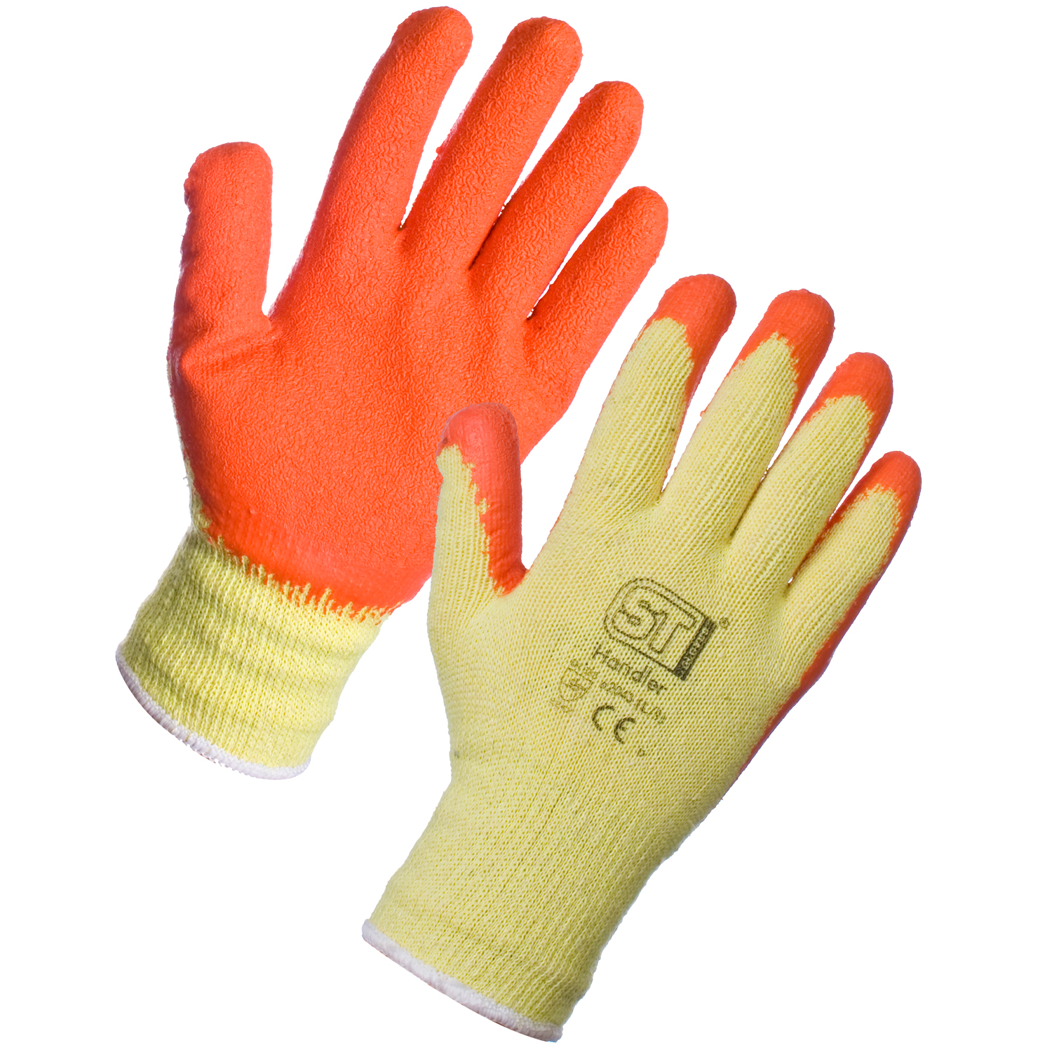 Handler Glove Orange Latex Palm Coat - Size 7