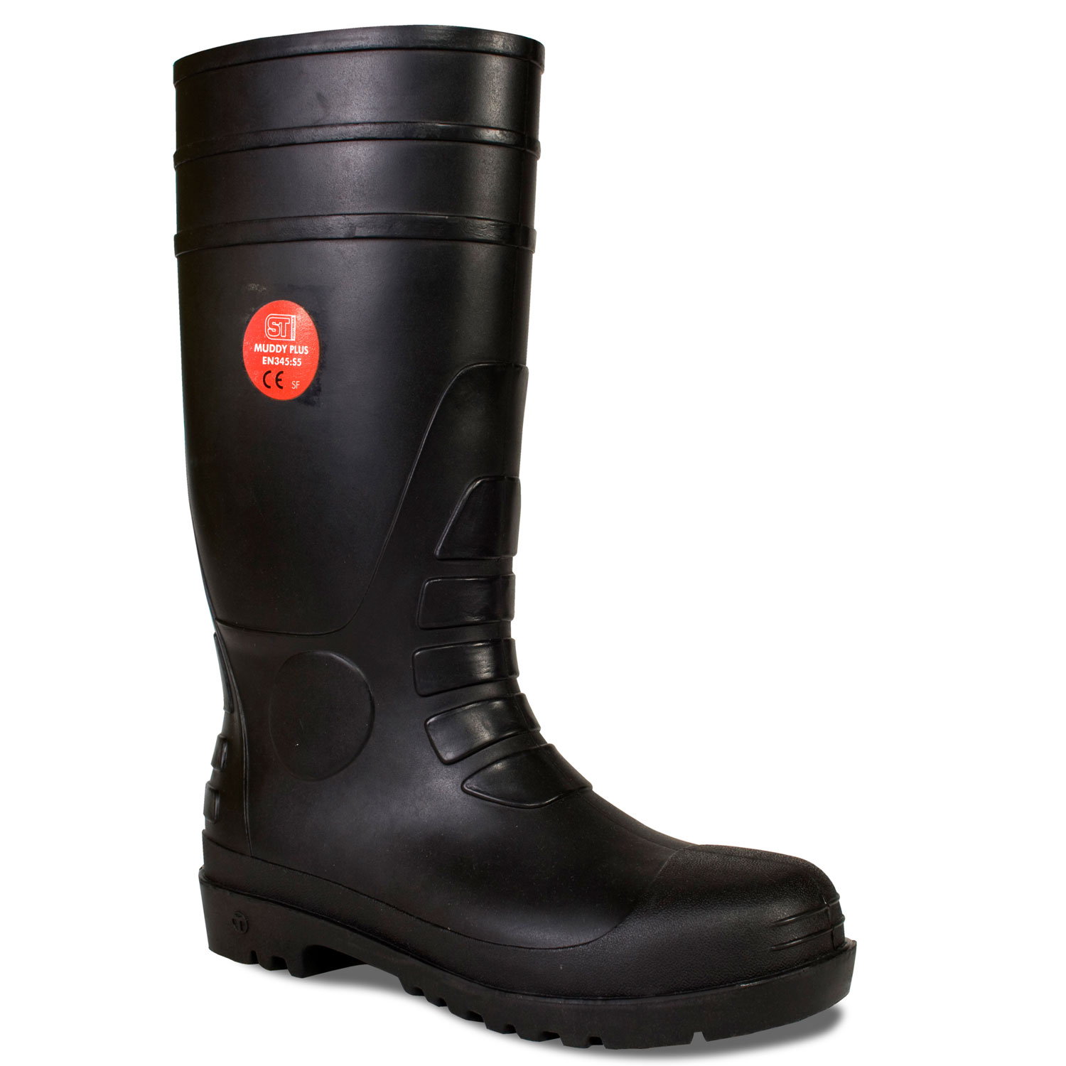 ST Muddy Plus Black -size 5- S5 SRA steel toe + midsole