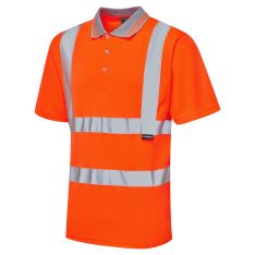 Supertouch Hi Vis Orange Bird Eye Polo Shirt