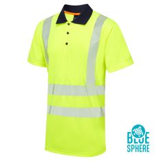Essentials Hi-Vis Eco CoolMax Yellow Polo
