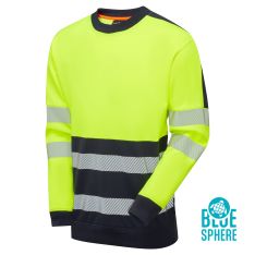 Essentials Hi-Vis Eco CottonCool Yellow Sweatshirt