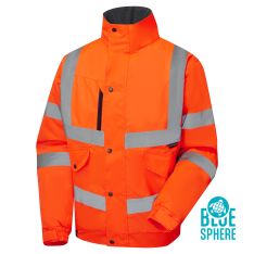 Hi Vis Eco Orange Bomber Jacket