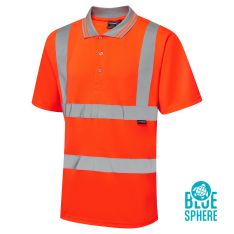 Eco Hi Vis Orange Polo Shirt