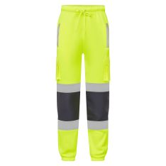 Supertouch Hi Vis Yellow 2 Tone Jogging Bottoms
