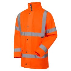 Supertouch Hi Vis Orange Fleece Lined Parka