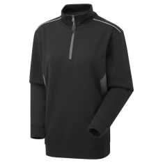 System Eco Women’s Black Quarter Zip Sweatshirt
