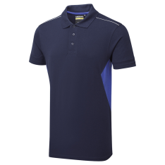 System Eco Work Navy/Royal Blue Men’s Polo Shirt