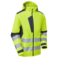 System Hi Vis Eco Thermal Waterproof Yellow/Navy Jacket