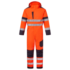 System Hi Vis Eco Insulated Orange/Navy Coverall