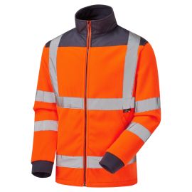 Supertouch Hi Vis Orange Rain Patch Fleece Jacket