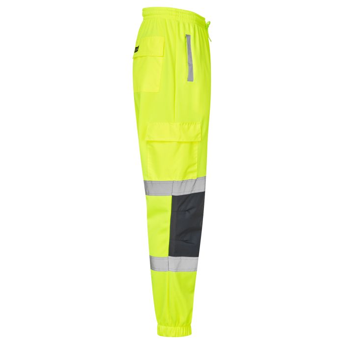 Supertouch Hi Vis Yellow 2 Tone Jogging Bottoms