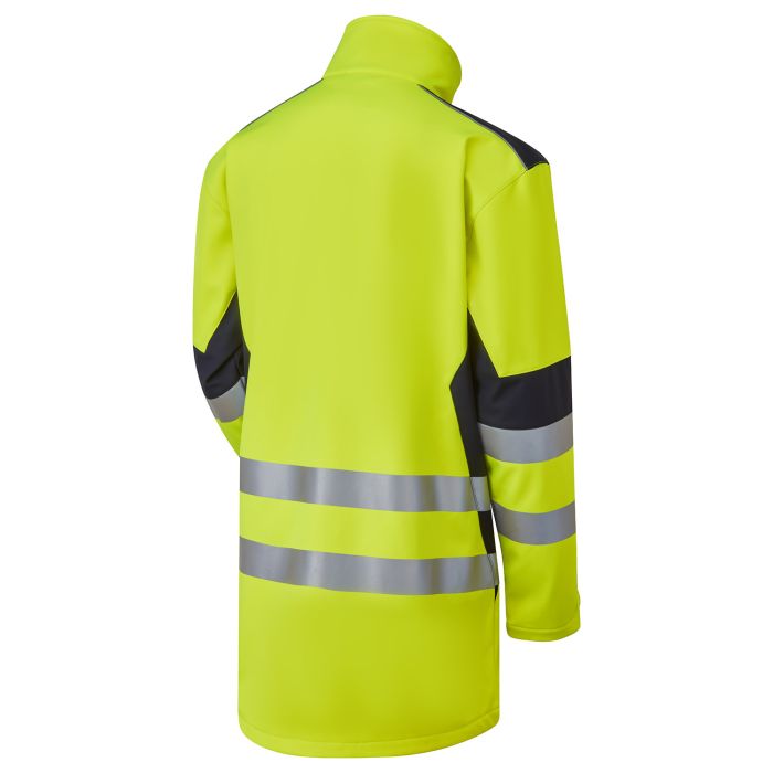 System Hi Vis Eco 3-Layer Yellow Softshell Parka