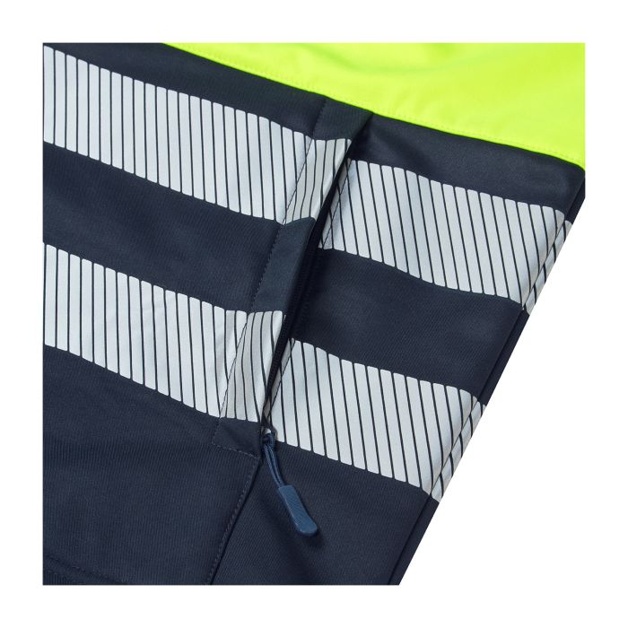 Essentials Hi Vis Eco Coolair 2 Tone Yellow/Navy Softshell Gilet 