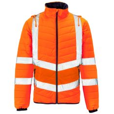 Supertouch Hi Vis Orange Puffer Jacket