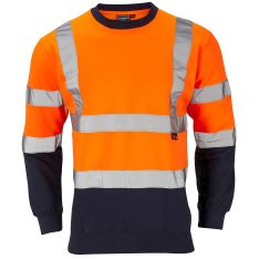 Supertouch Hi-Vis 2 Tone Orange Sweatshirt
