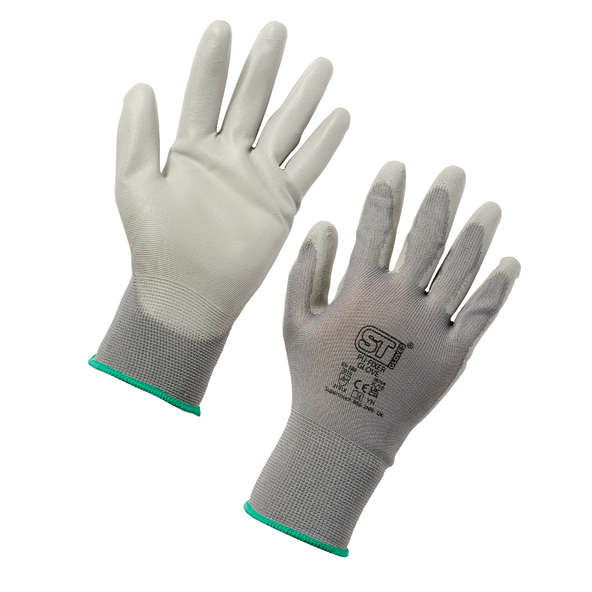 Supertouch Grey PU Fixer Precision Gloves (12 Pairs)