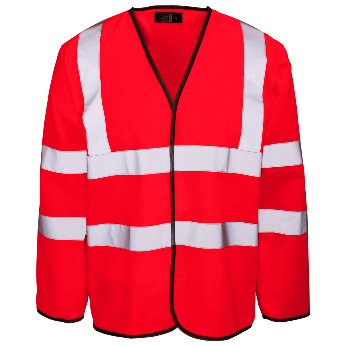 Picture of Supertouch Hi Vis Red Long Sleeved Velcro Vest