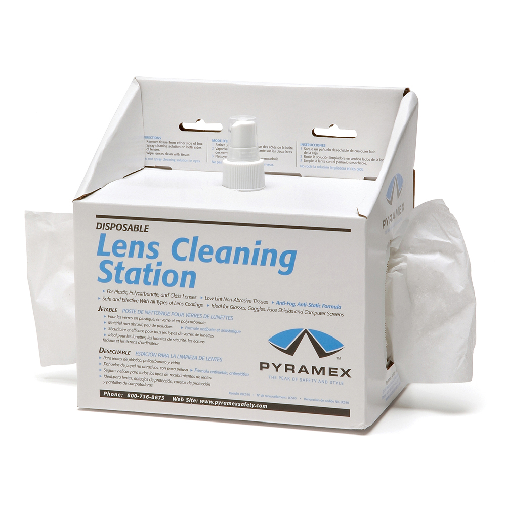 LENS CLEANING STATION - 600 TISSUES 8OZ SOLUTION **MTO**