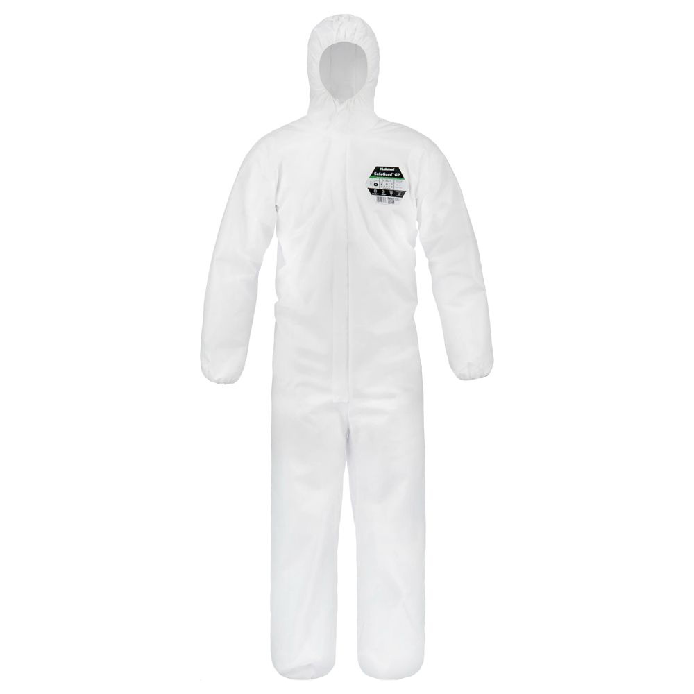 SafeGardÂ® GP White Coverall with Hood