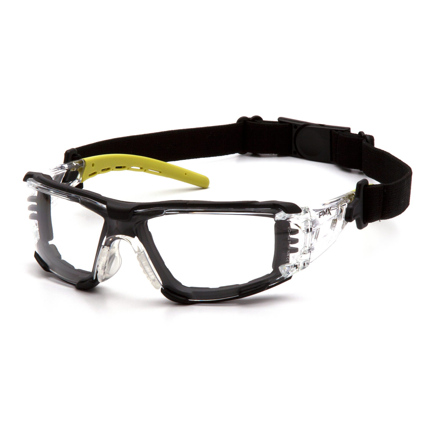 FYXATE FOAM PADDED  Clear H2MAX Lens Anti-Fog - Gray/Lime Frame **MTO**