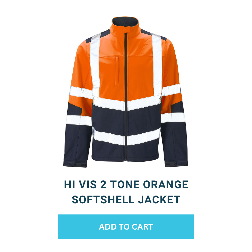 Supertouch Hi Vis 2 Tone Orange Softshell Jacket
