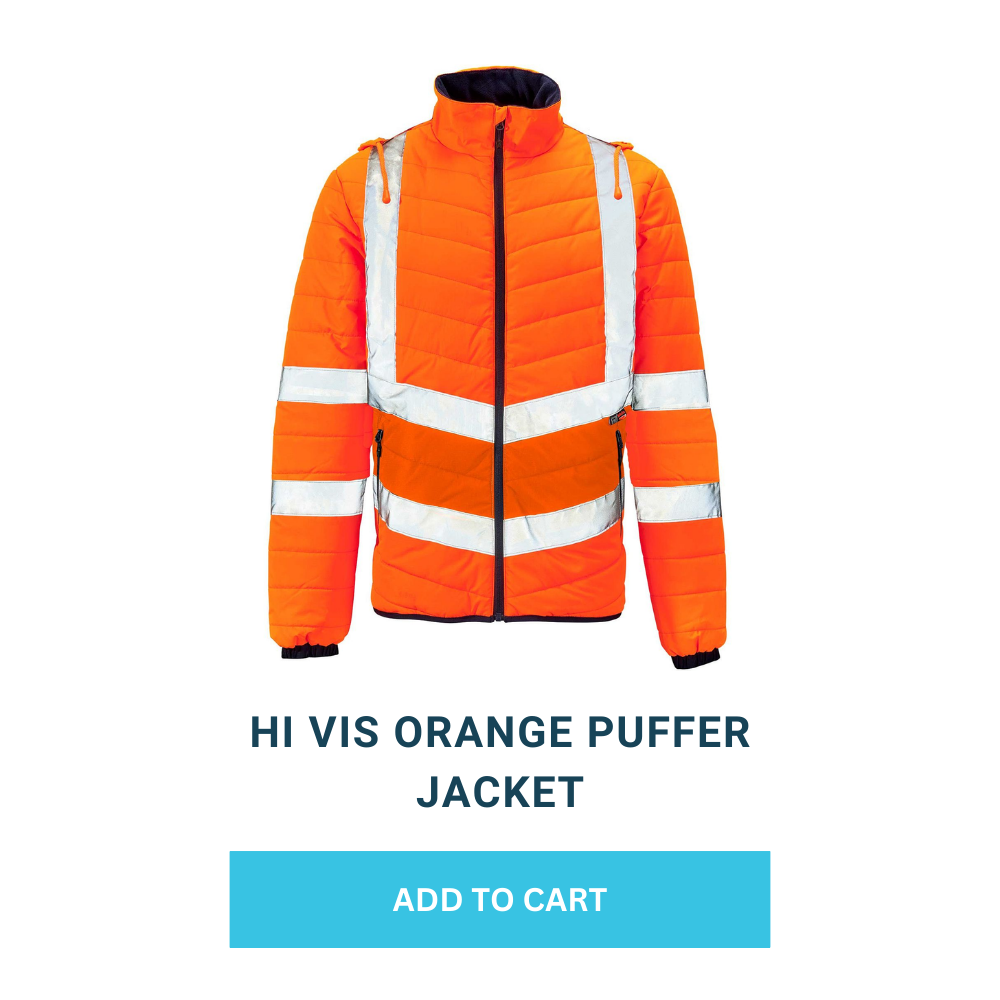 Supertouch Hi Vis Orange Puffer Jacket